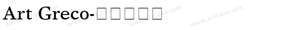 Art Greco字体转换